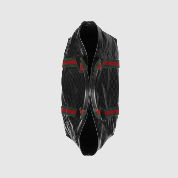 Gucci Women’s GG Crystal Medium Tote Bag in Black Leather - Picture 9 of 16